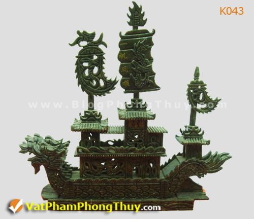 thuyen buom lam ngoc K043 Thuyền Buồm Phong Thủy – Vật phẩm tượng trưng sự may mắn cho người làm kinh doanh, với rất nhiều kiểu dáng đẹp