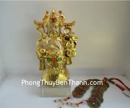 Thần tài vàng lớn, đèn led - Tài Tinh Cao Chiếu FH263G