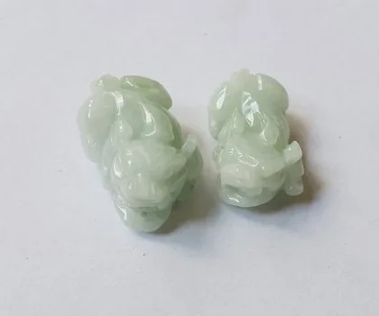 Mặt tỳ hưu phỉ thúy lớn A+++++(25,4gr)(GCN-1682) FS6642-F2-4394
