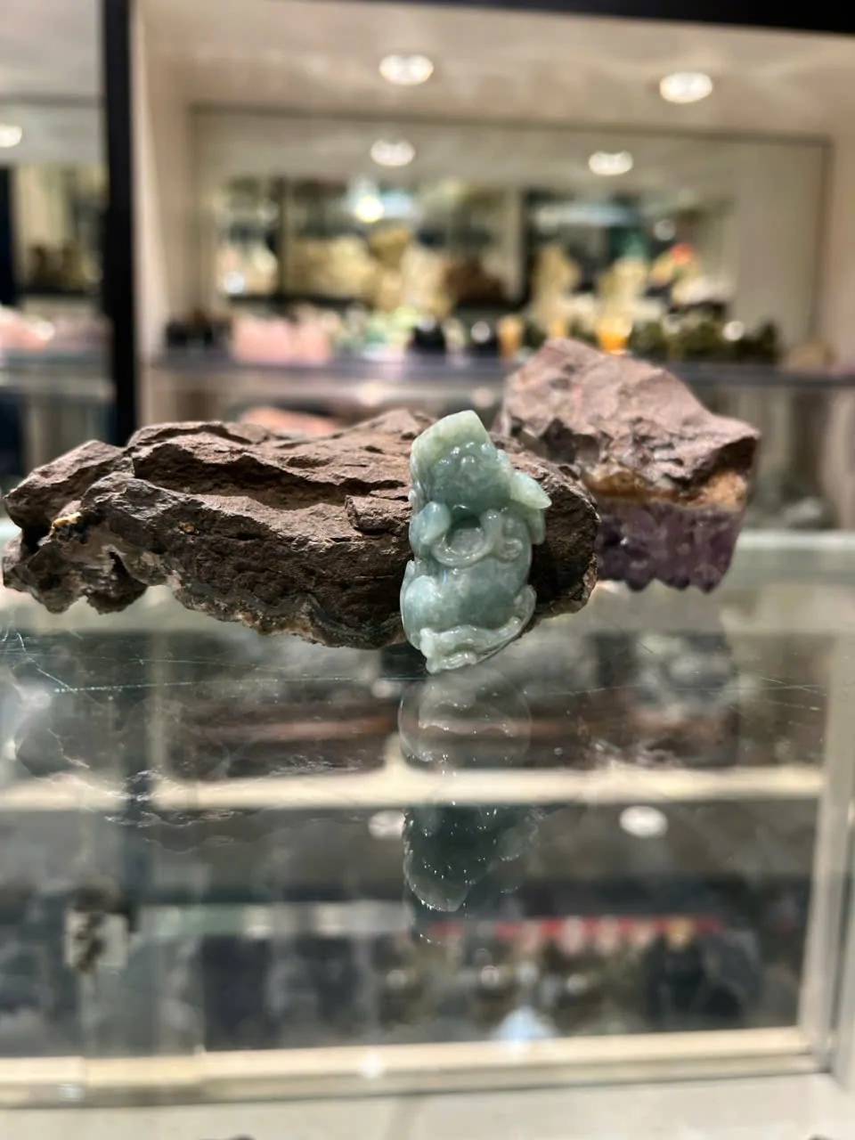 Tỳ hưu ngọc phỉ thúy xanh siêu cấp A++++++ (GCN 17379 - 27.07 gr) S6898-S4-7553