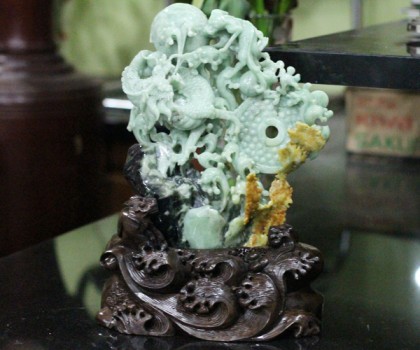 Tượng rồng điêu khắc tinh xảo Ngọc Phỉ Thúy NS141